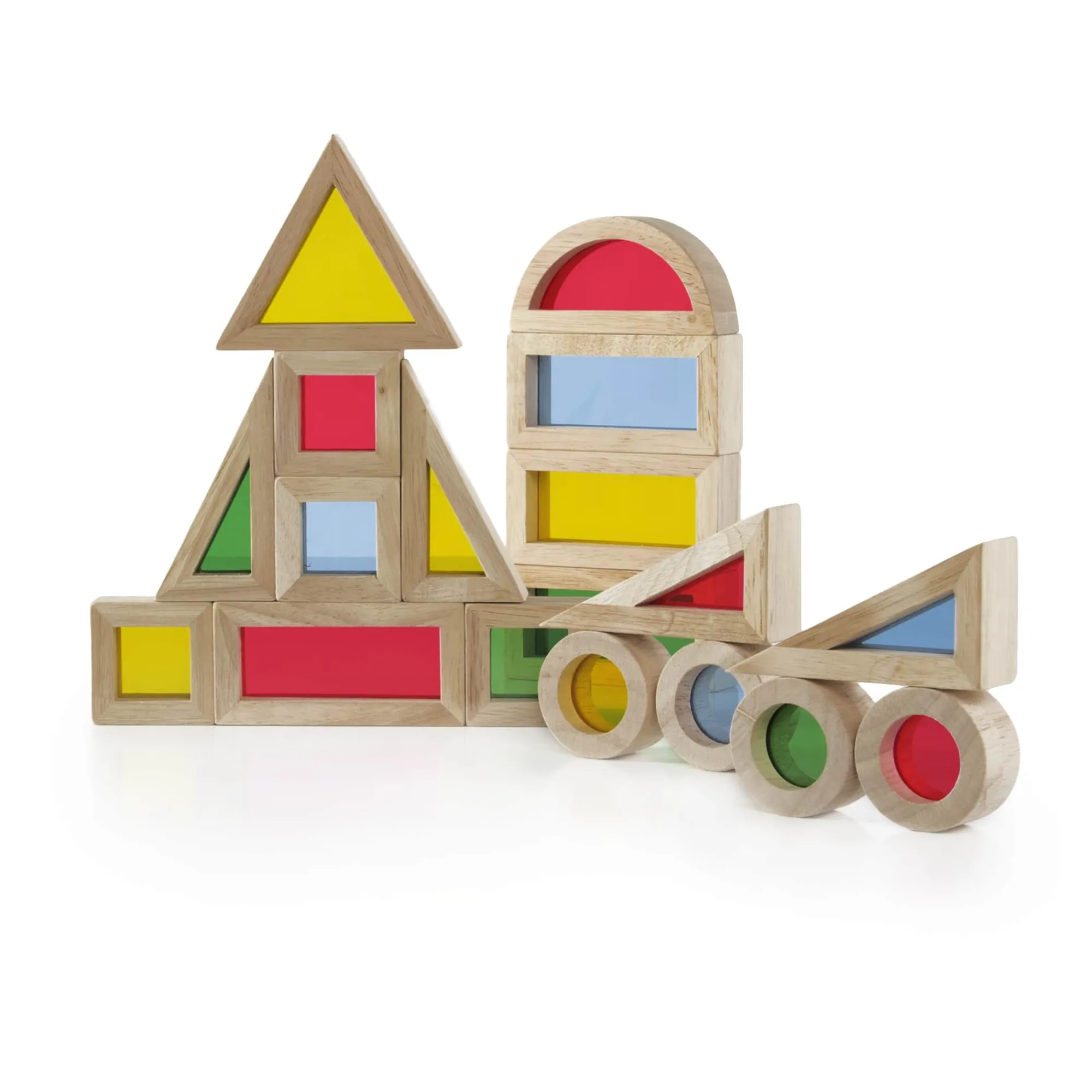 Guidecraft Jr. Rainbow Blocks* Block Play|Sensory Toys