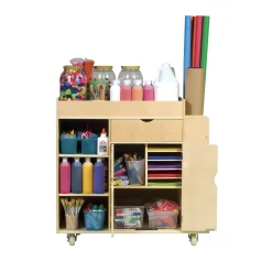 Guidecraft Kids' Art Activity Cart* Classroom Furniture