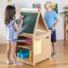 Guidecraft Kids' Desk to Easel Art Cart*Kids Classroom Furniture|Kids' Art Tables