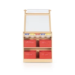 Guidecraft Kids' Desk to Easel Art Cart*Kids Classroom Furniture|Kids' Art Tables