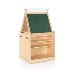 Guidecraft Kids' Desk to Easel Art Cart*Kids Classroom Furniture|Kids' Art Tables
