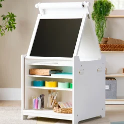 Guidecraft Kids' Desk to Easel Art Cart*Kids Kids' Art Tables|Art Storage And Crafting Equipment