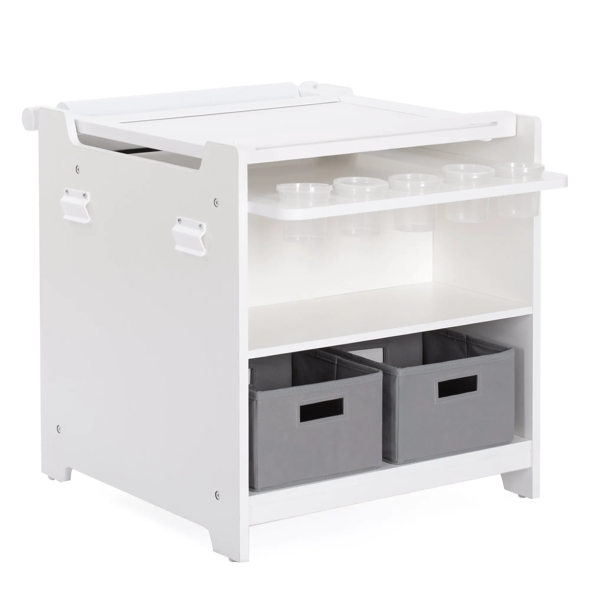 Guidecraft Kids' Desk to Easel Art Cart*Kids Kids' Art Tables|Art Storage And Crafting Equipment