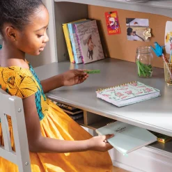 Guidecraft Kids' Media Desk, Hutch and Chair Set*Kids Kids' Desks, Tables And Chairs