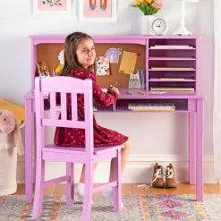 Guidecraft Kids' Media Desk, Hutch and Chair Set*Kids Kids' Desks, Tables And Chairs