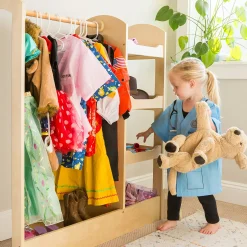 Guidecraft Kids' See and Store Dress-Up Center*Kids Pretend Play