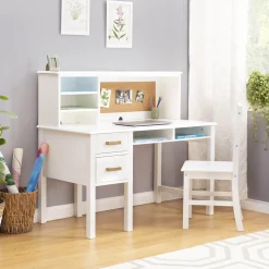 Guidecraft Kids' Taiga Desk and Hutch*Kids Kids' Desks, Tables And Chairs
