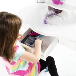 Guidecraft Kids' Vanity and Stool*Kids Pretend Play