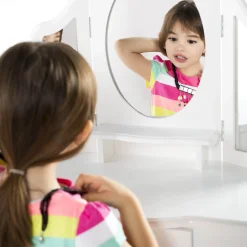 Guidecraft Kids' Vanity and Stool*Kids Pretend Play