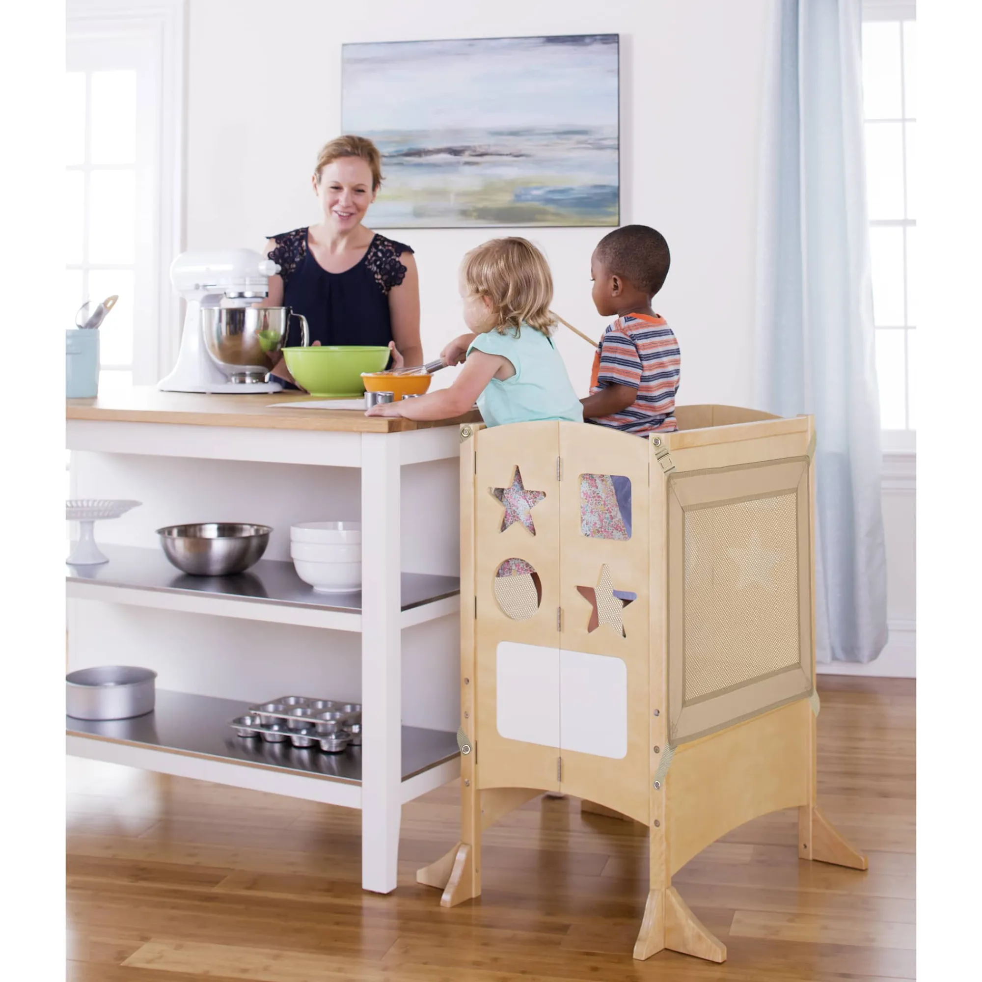Guidecraft Kitchen Helper® Toddler Tower - Double*Kids Kitchen Helper|Toddler Tower