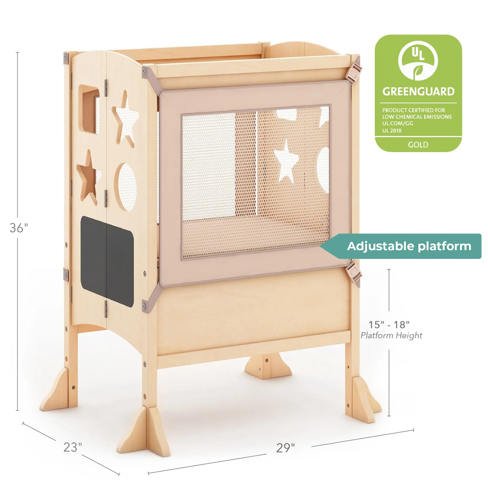 Guidecraft Kitchen Helper® Toddler Tower - Double*Kids Kitchen Helper|Toddler Tower