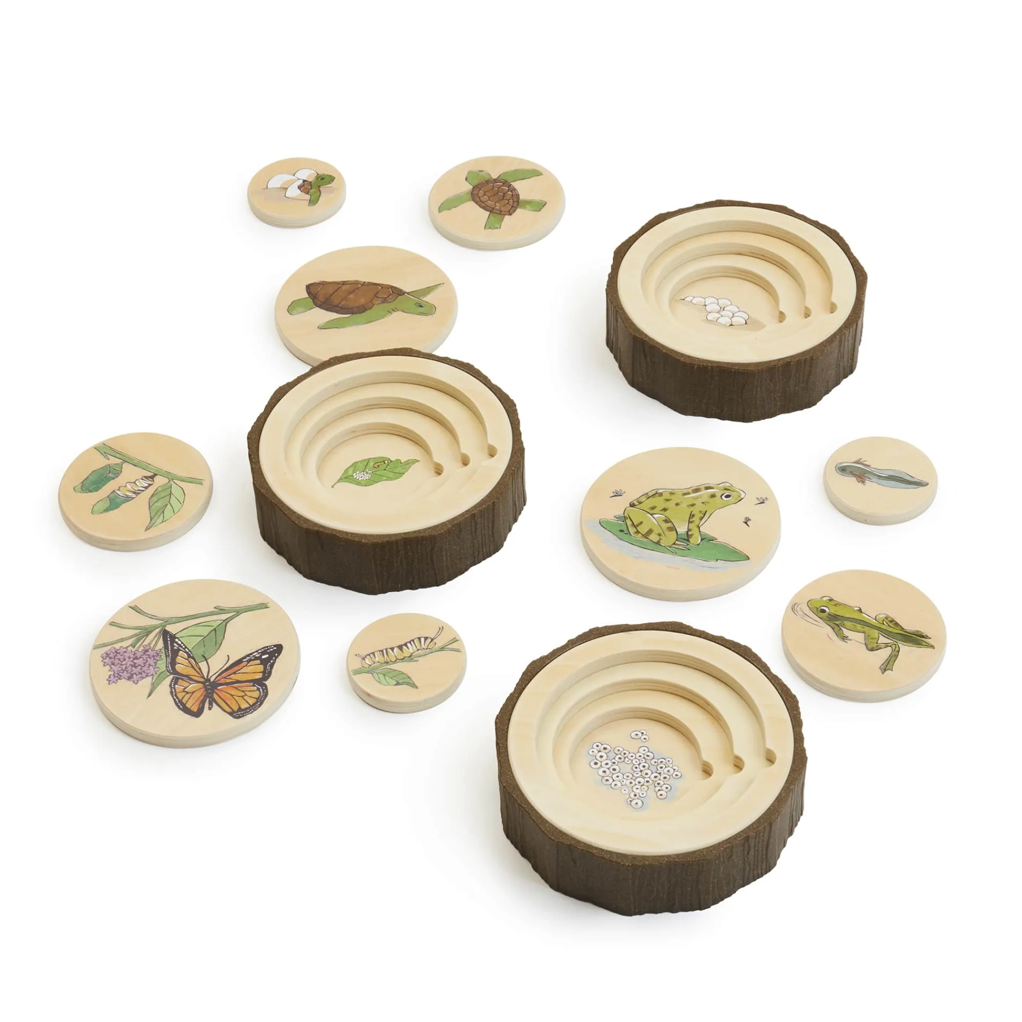 Guidecraft Lifecycle Puzzles - Set of 3* Nature-Inspired Toys