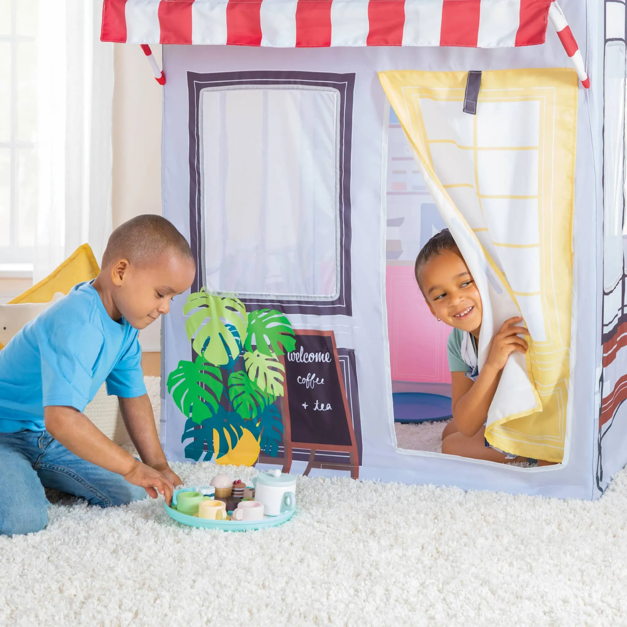 Guidecraft Martha Stewart Kids' Coffee Shop Play Tent*Kids Pretend Play