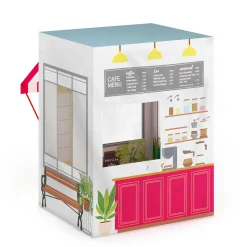 Guidecraft Martha Stewart Kids' Coffee Shop Play Tent*Kids Pretend Play