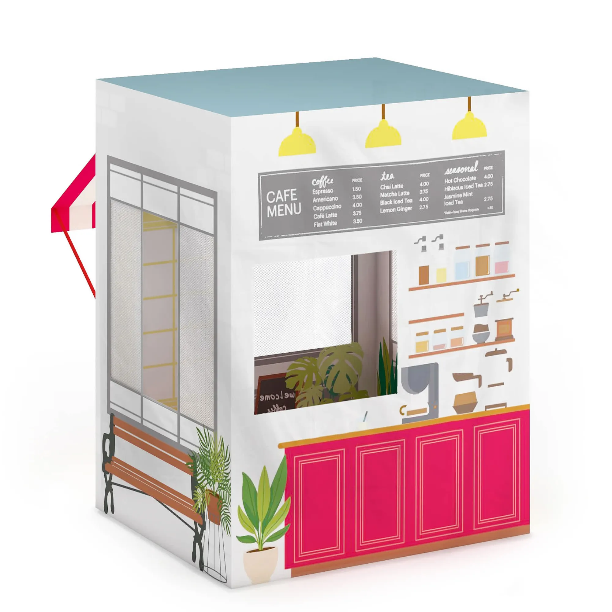 Guidecraft Martha Stewart Kids' Coffee Shop Play Tent*Kids Pretend Play