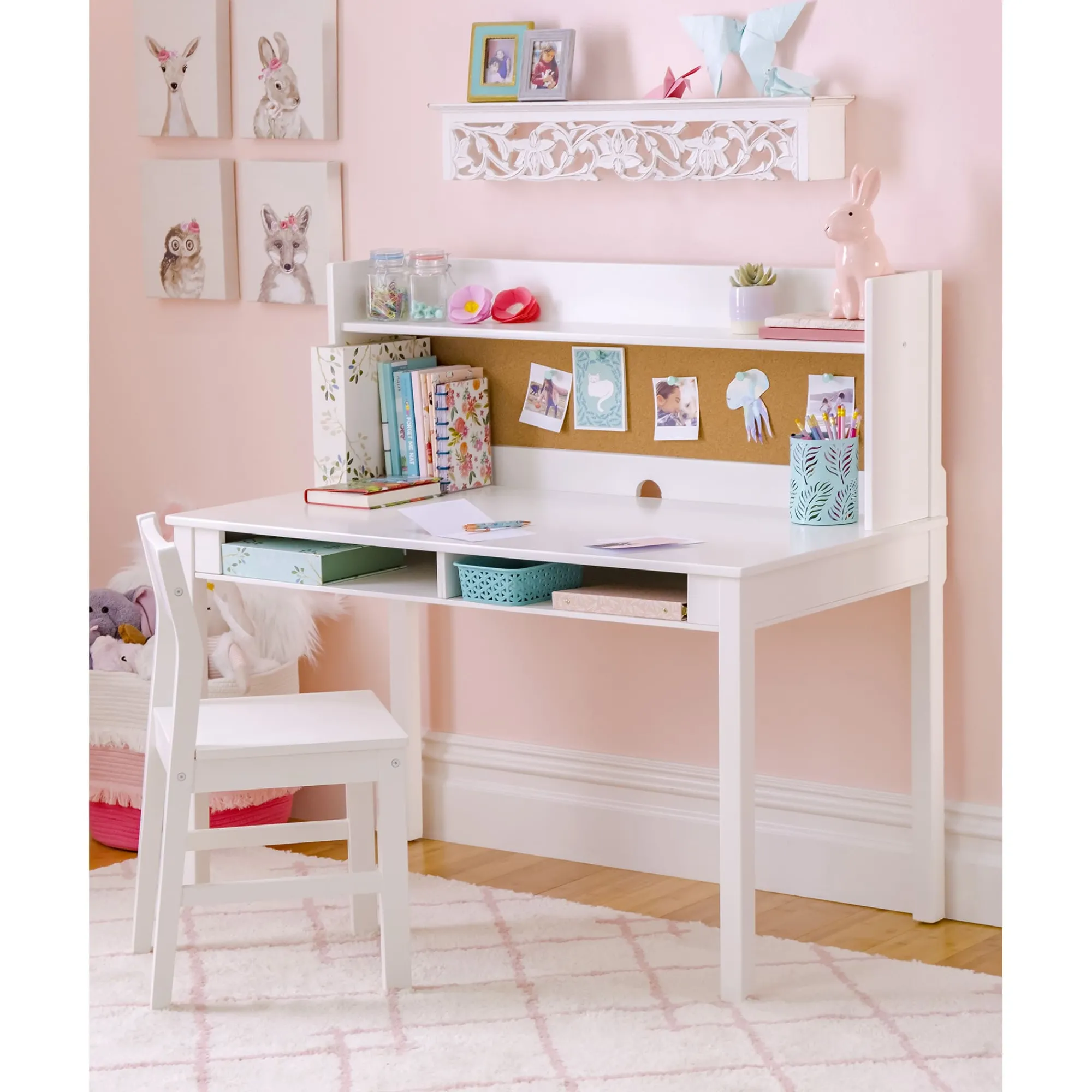 Guidecraft Martha Stewart Kids' Desk with Hutch and Chair*Kids Martha Stewart Kids' Furniture|Kids' Desks, Tables And Chairs