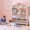 Guidecraft Martha Stewart Kids' Dollhouse Bookcase*Kids Pretend Play|Toy Storage Organization