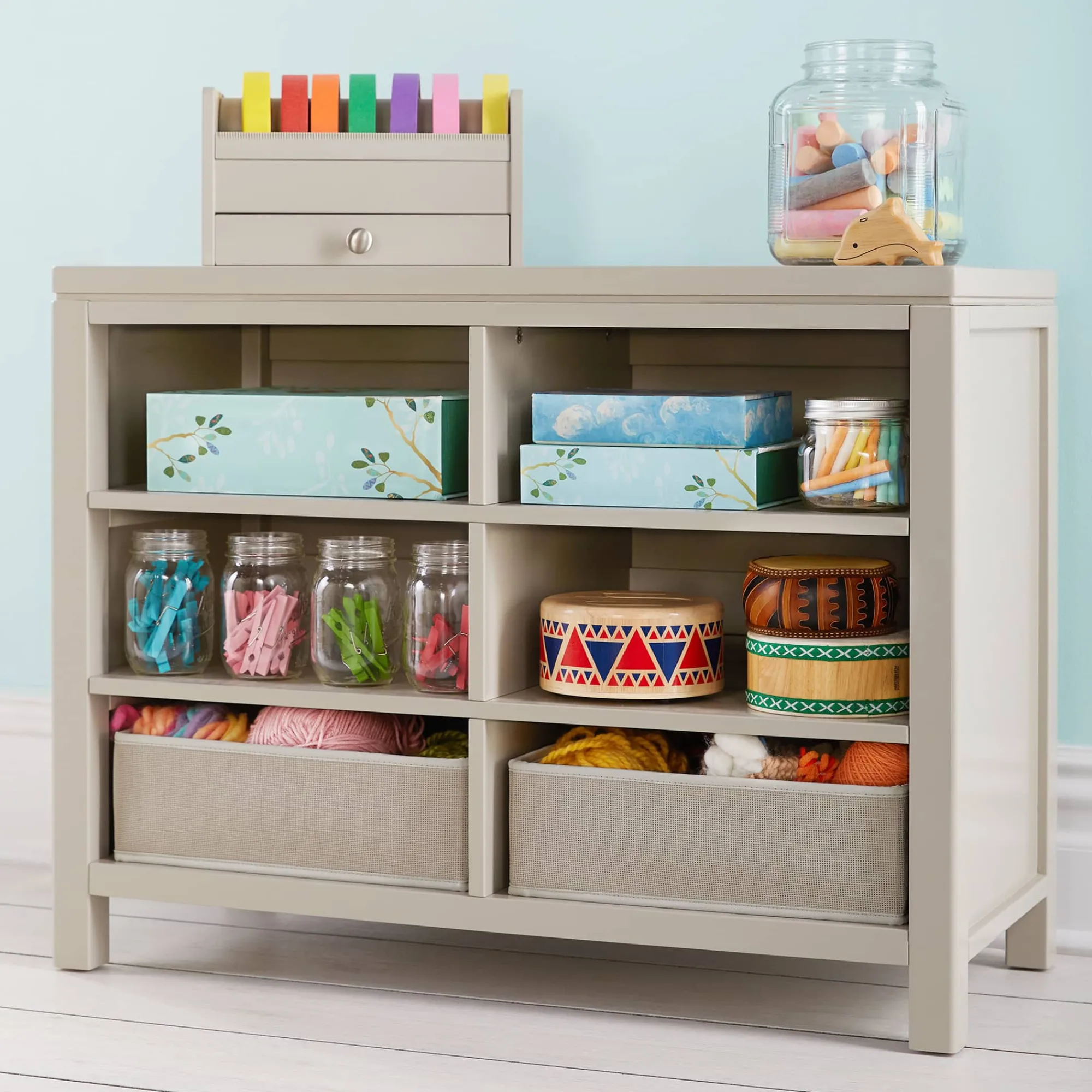 Guidecraft Martha Stewart Kids' Double Open Storage*Kids Toy Storage Organization|Martha Stewart Kids' Furniture