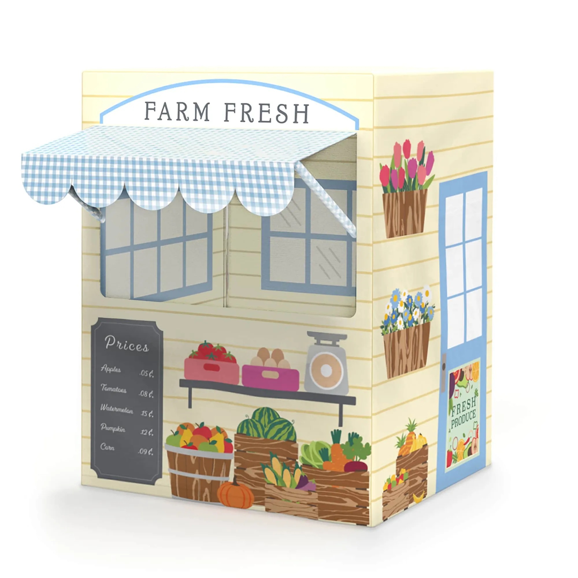 Guidecraft Martha Stewart Kids' Farmer's Market Play Tent*Kids Pretend Play