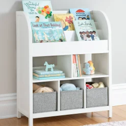 Guidecraft Martha Stewart Kids' Jr. Book and Bin Browser with Bins*Kids Martha Stewart Kids' Furniture|Kids' Book Storage And Display