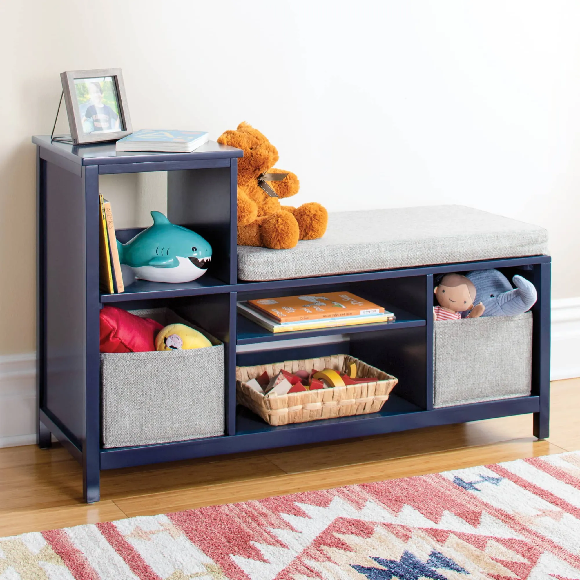 Guidecraft Martha Stewart Kids' Jr. Reading Nook with Bins*Kids Martha Stewart Kids' Furniture|Kids' Book Storage And Display