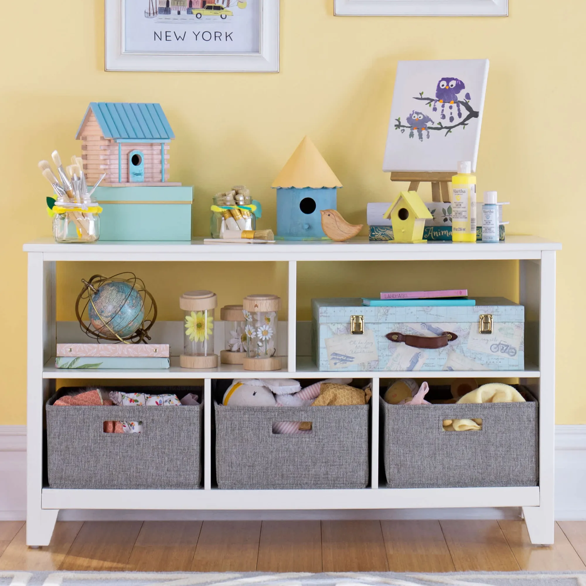 Guidecraft Martha Stewart Kids' Low Bookcase*Kids Toy Storage Organization|Martha Stewart Kids' Furniture