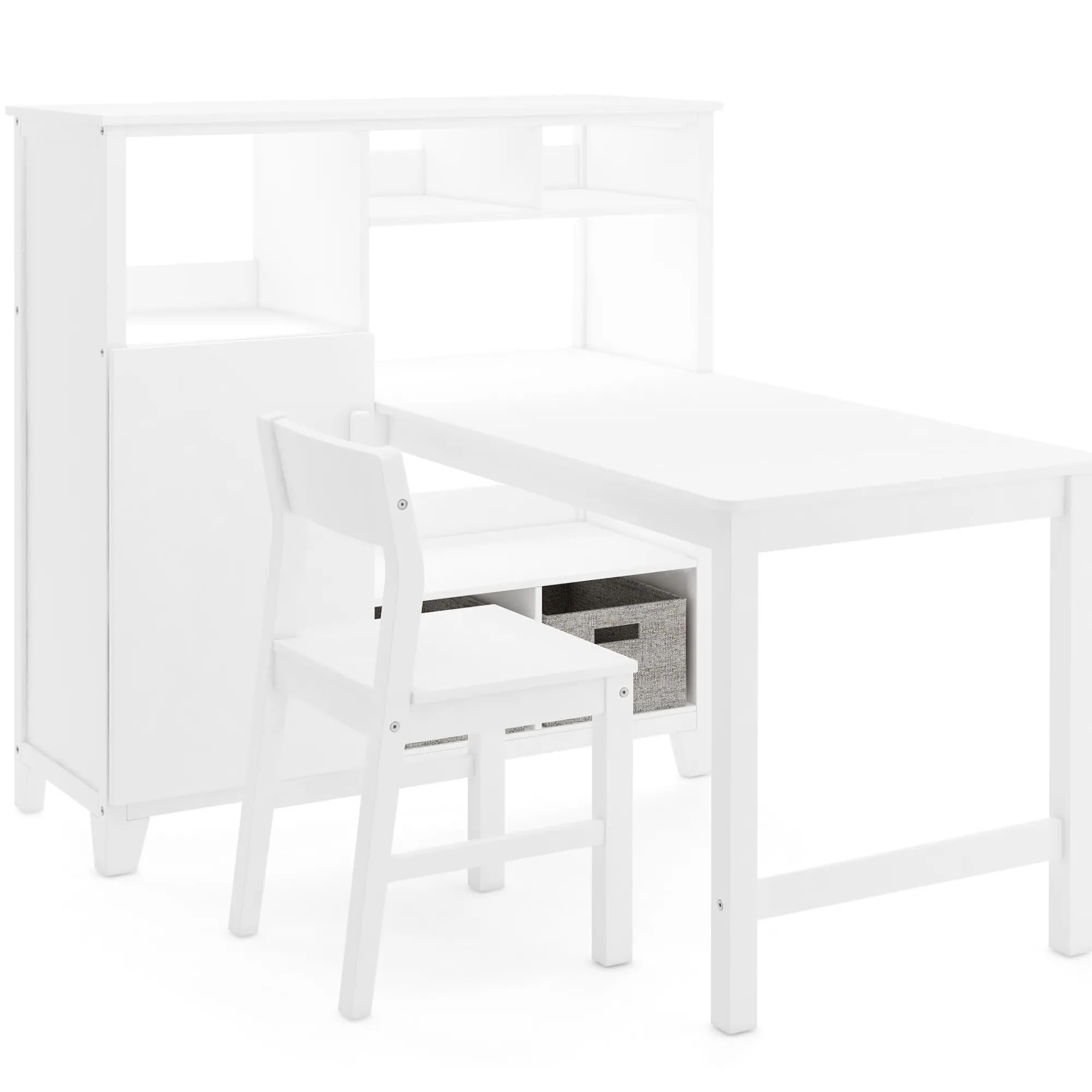 Guidecraft Martha Stewart Kids' Media System with Desk Extension and Chair*Kids Martha Stewart Kids' Furniture|Kids' Desks, Tables And Chairs