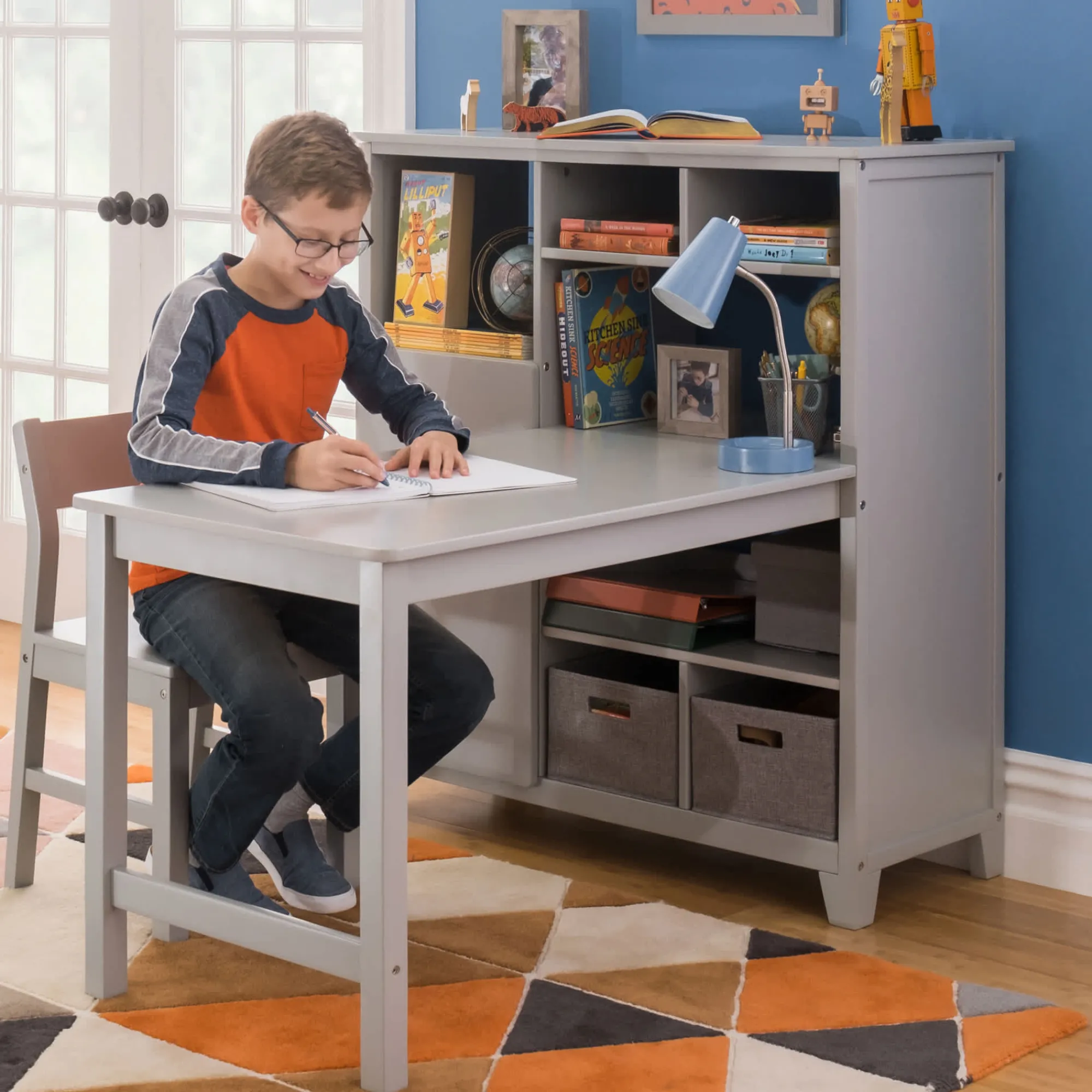 Guidecraft Martha Stewart Kids' Media System with Desk Extension and Chair*Kids Martha Stewart Kids' Furniture|Kids' Desks, Tables And Chairs