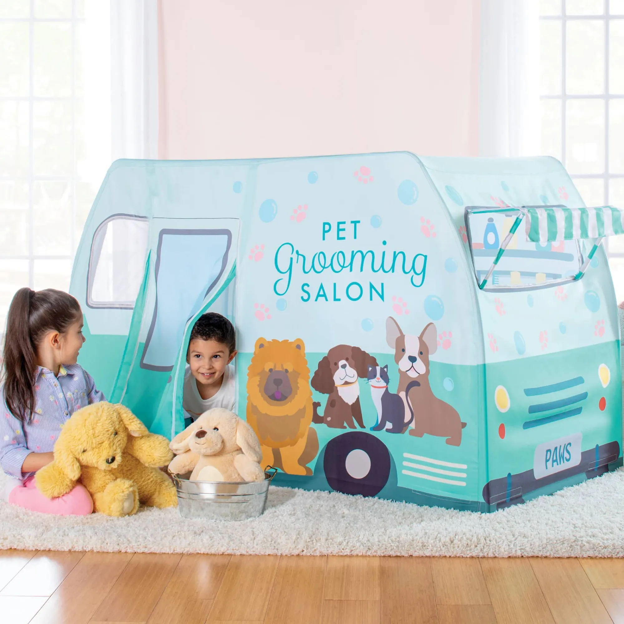 Guidecraft Martha Stewart Kids' Pet Grooming Van Play Tent*Kids Pretend Play