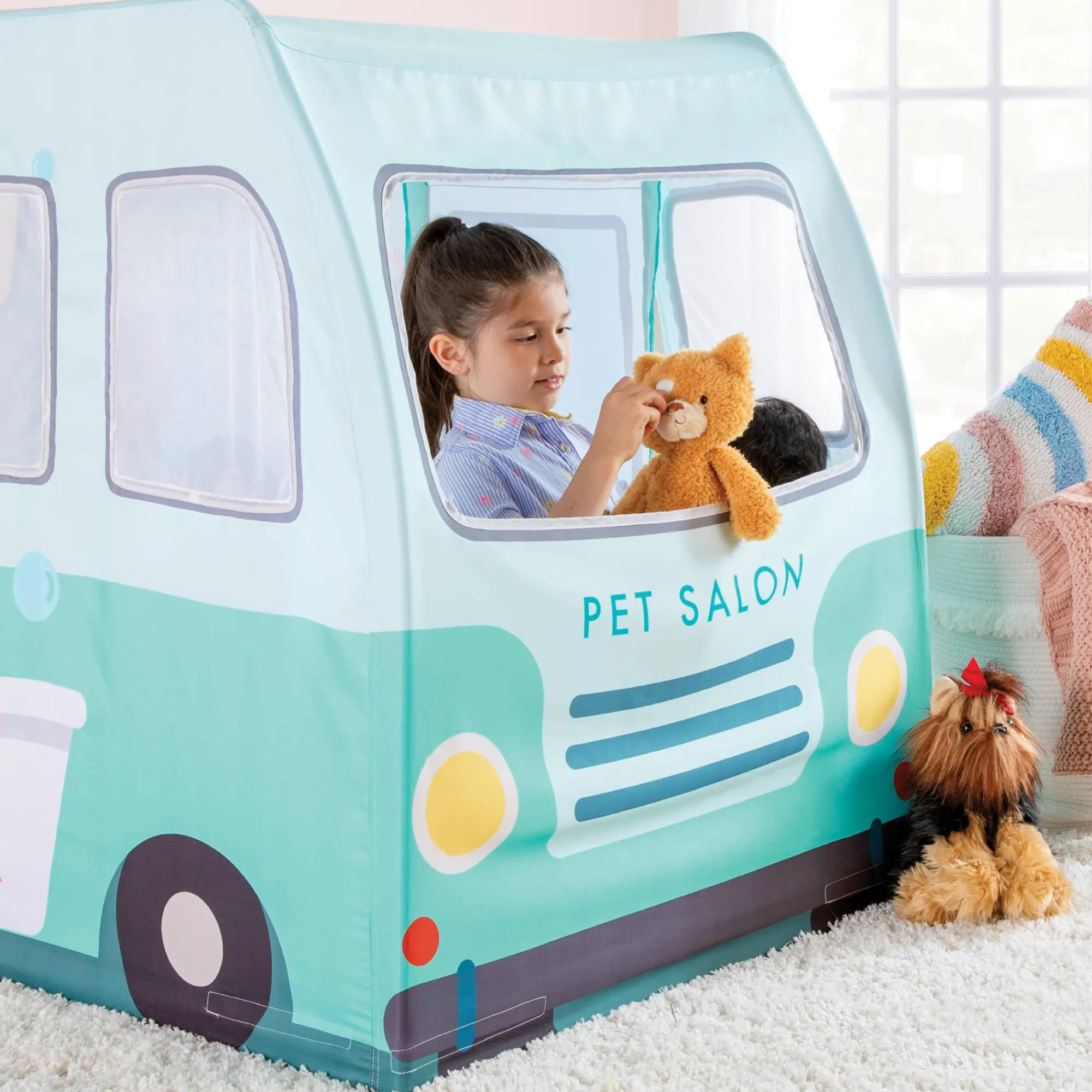 Guidecraft Martha Stewart Kids' Pet Grooming Van Play Tent*Kids Pretend Play