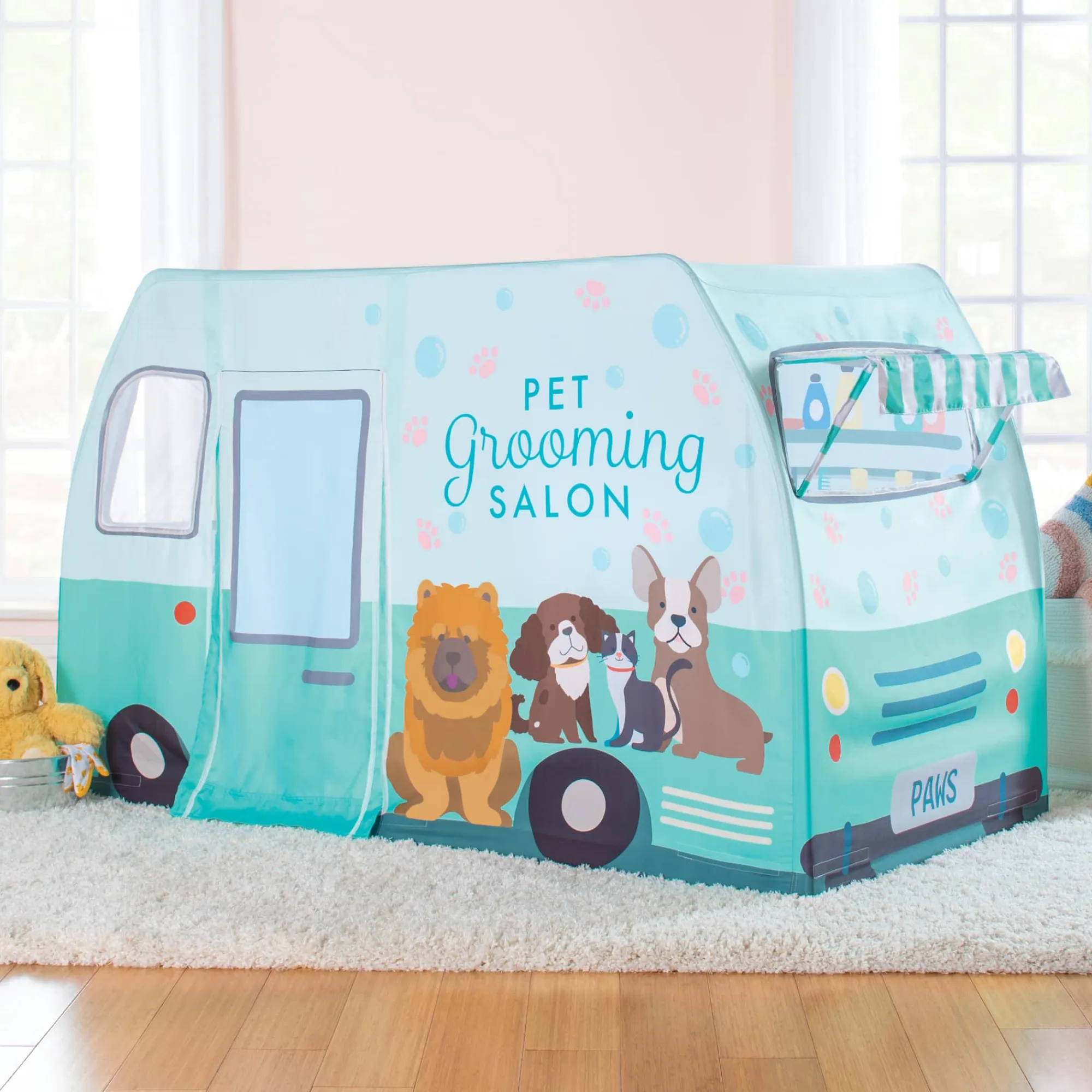Guidecraft Martha Stewart Kids' Pet Grooming Van Play Tent*Kids Pretend Play