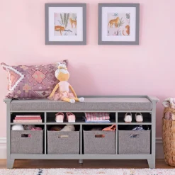 Guidecraft Martha Stewart Kids' Storage Bench*Kids Toy Storage Organization|Martha Stewart Kids' Furniture