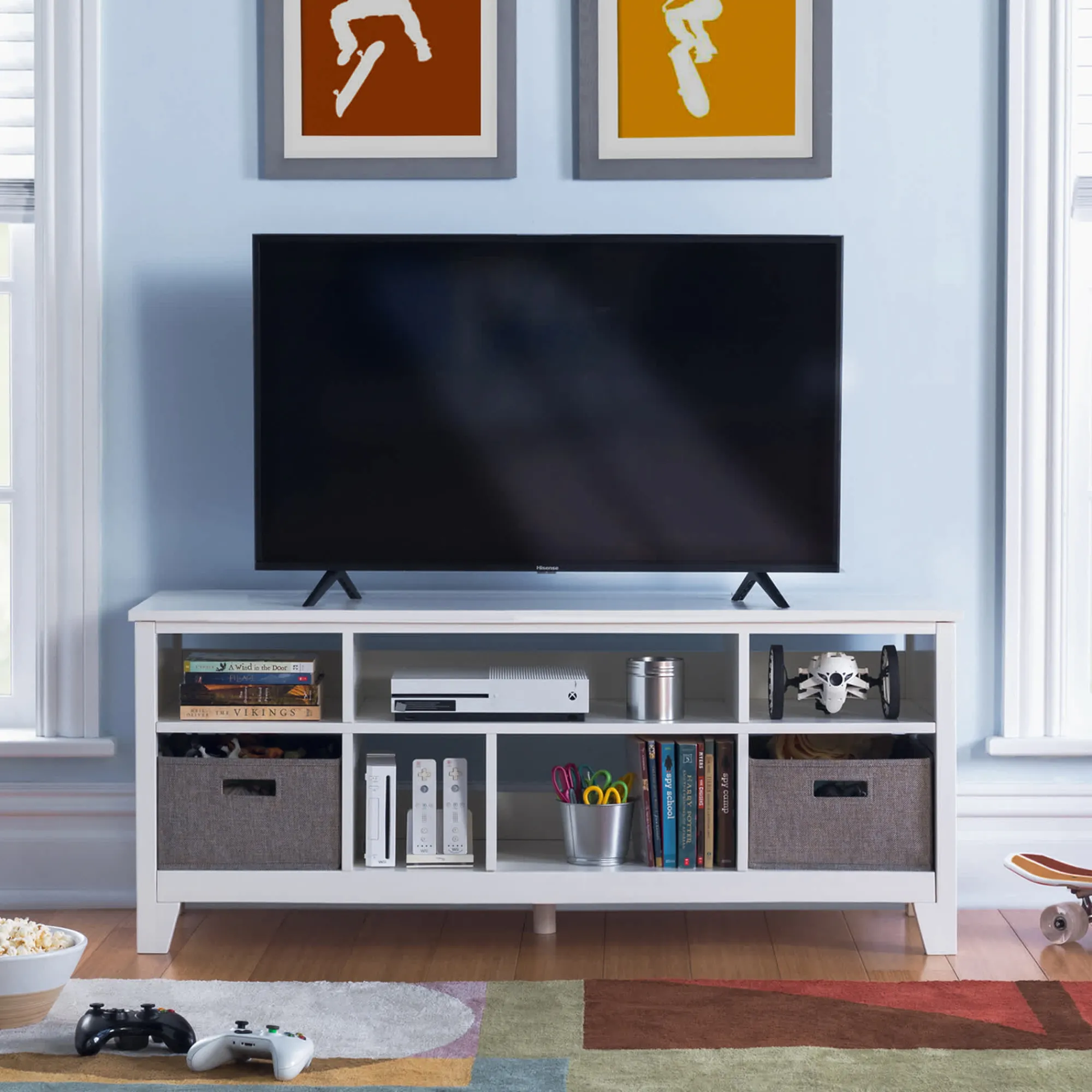 Guidecraft Media Console and Shelving System with Bins*Kids Martha Stewart Kids' Furniture