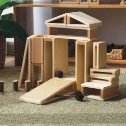 Guidecraft Mini Hollow Blocks-Set of 16* Block Play|Wooden Toys