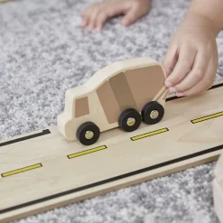 Guidecraft Mini Wooden Trucks - Set of 10* Block Play|Toy Vehicles