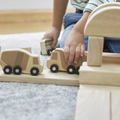 Guidecraft Mini Wooden Trucks - Set of 10* Block Play|Toy Vehicles