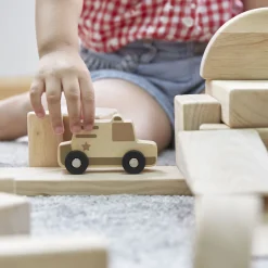 Guidecraft Mini Wooden Trucks - Set of 10* Block Play|Toy Vehicles