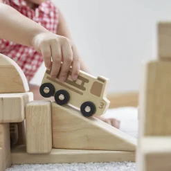 Guidecraft Mini Wooden Trucks - Set of 10* Block Play|Toy Vehicles