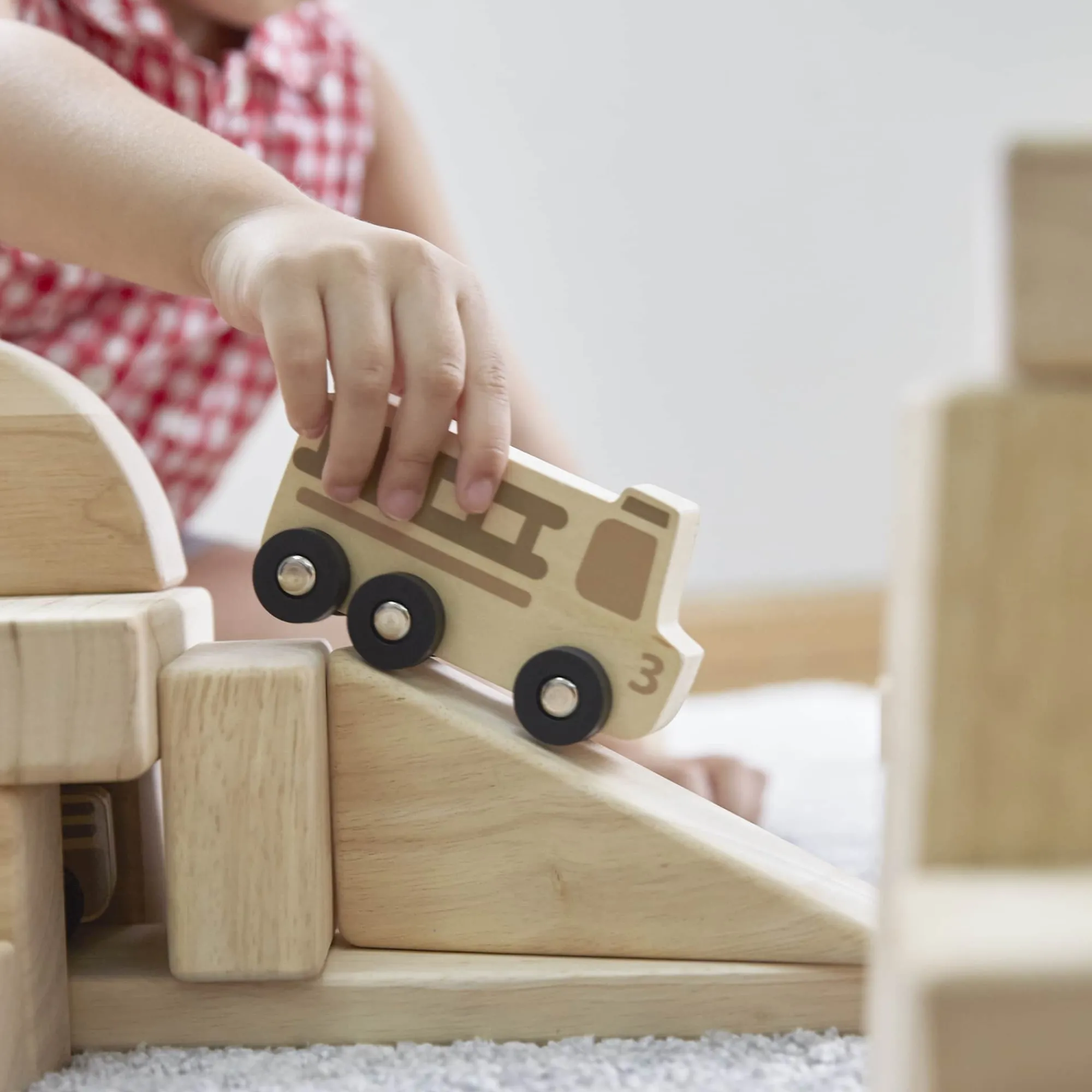 Guidecraft Mini Wooden Trucks - Set of 10* Block Play|Toy Vehicles