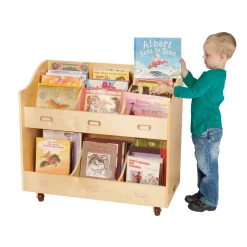 Guidecraft Mobile Book Organizer* Classroom Furniture