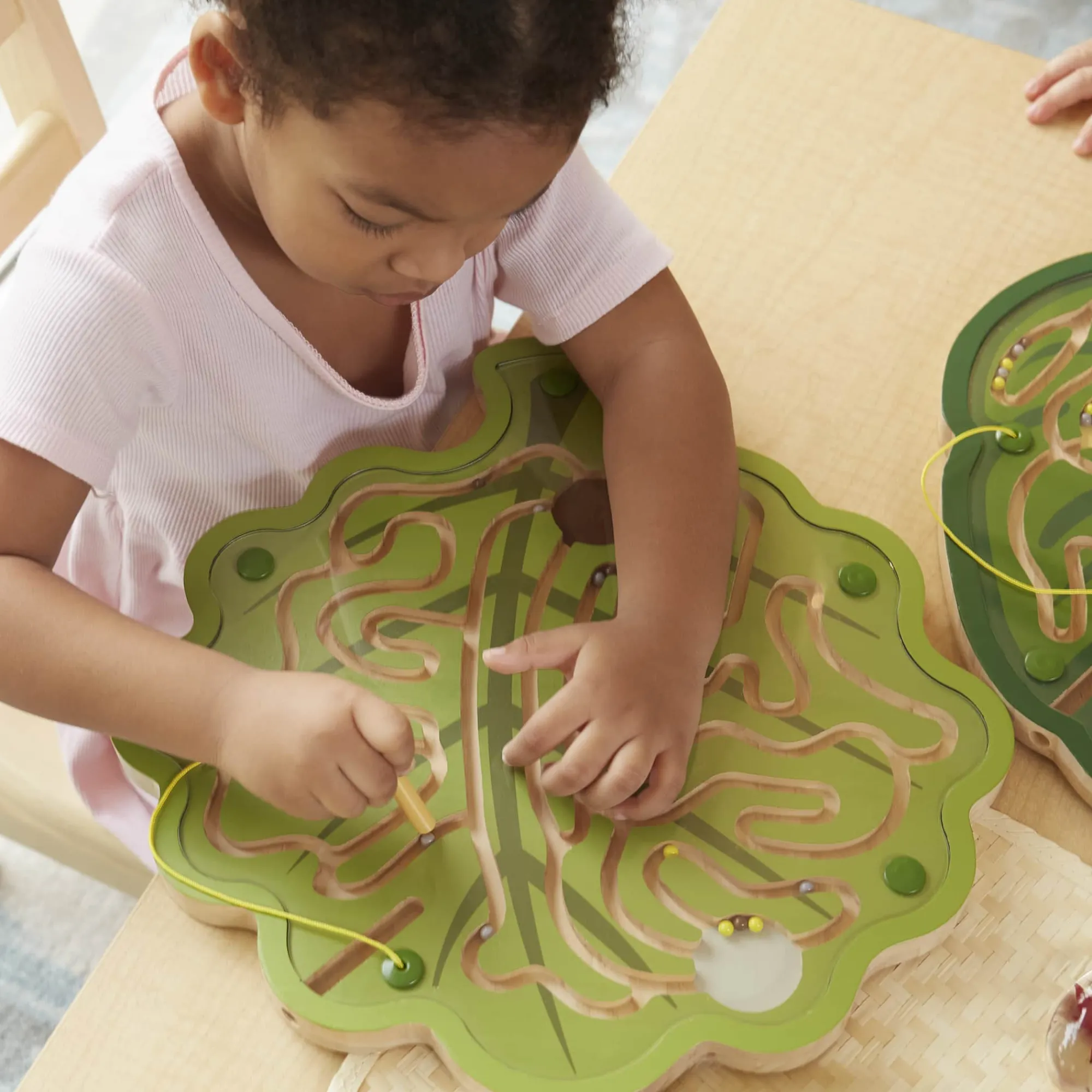 Guidecraft Nature's Paths Magnetic Leaf Mazes: Set of 3* Early Learning Skill Builders|Nature-Inspired Toys