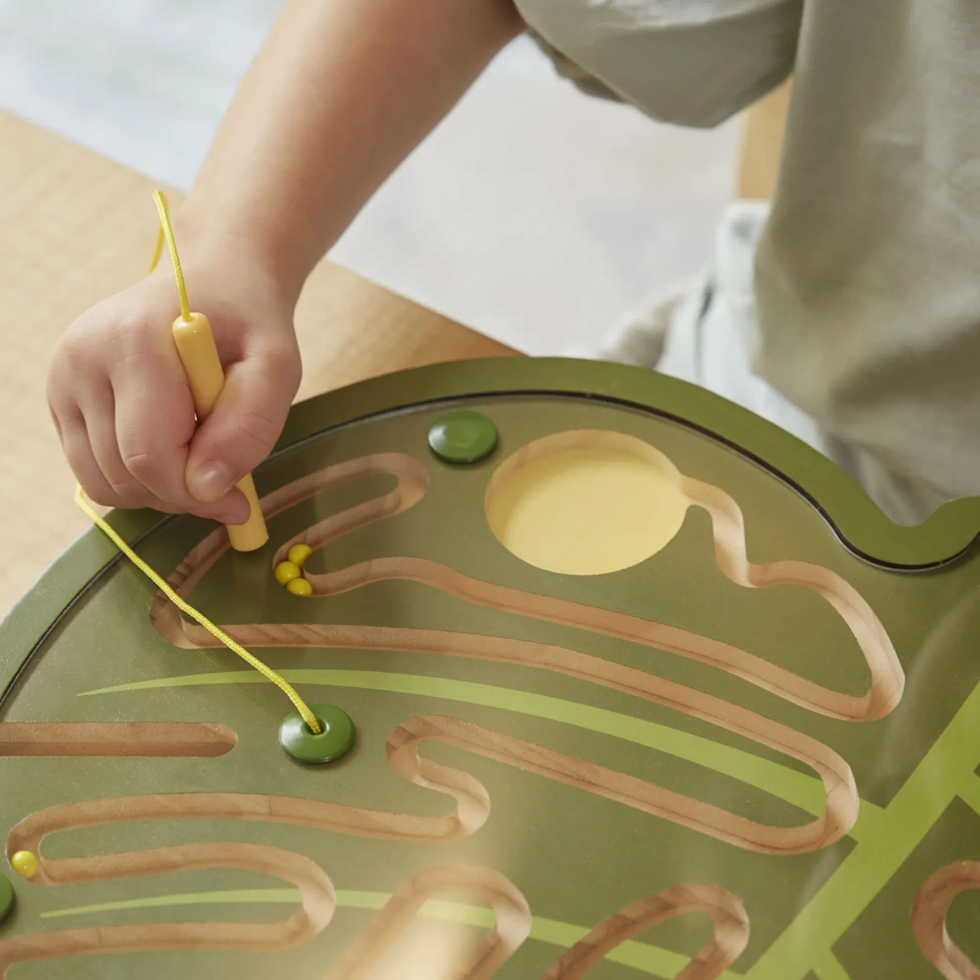 Guidecraft Nature's Paths Magnetic Leaf Mazes: Set of 3* Early Learning Skill Builders|Nature-Inspired Toys