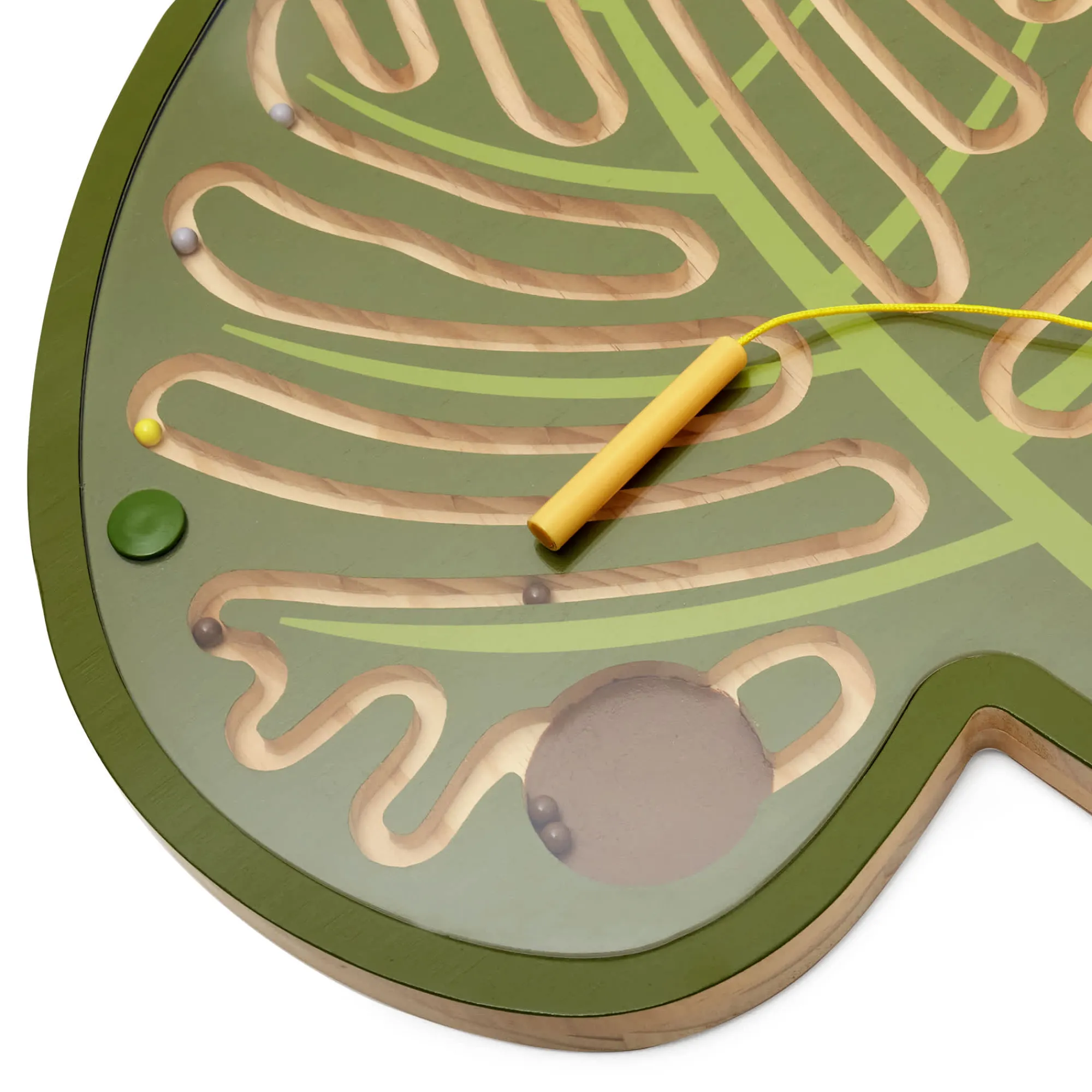 Guidecraft Nature's Paths Magnetic Leaf Mazes: Set of 3* Early Learning Skill Builders|Nature-Inspired Toys