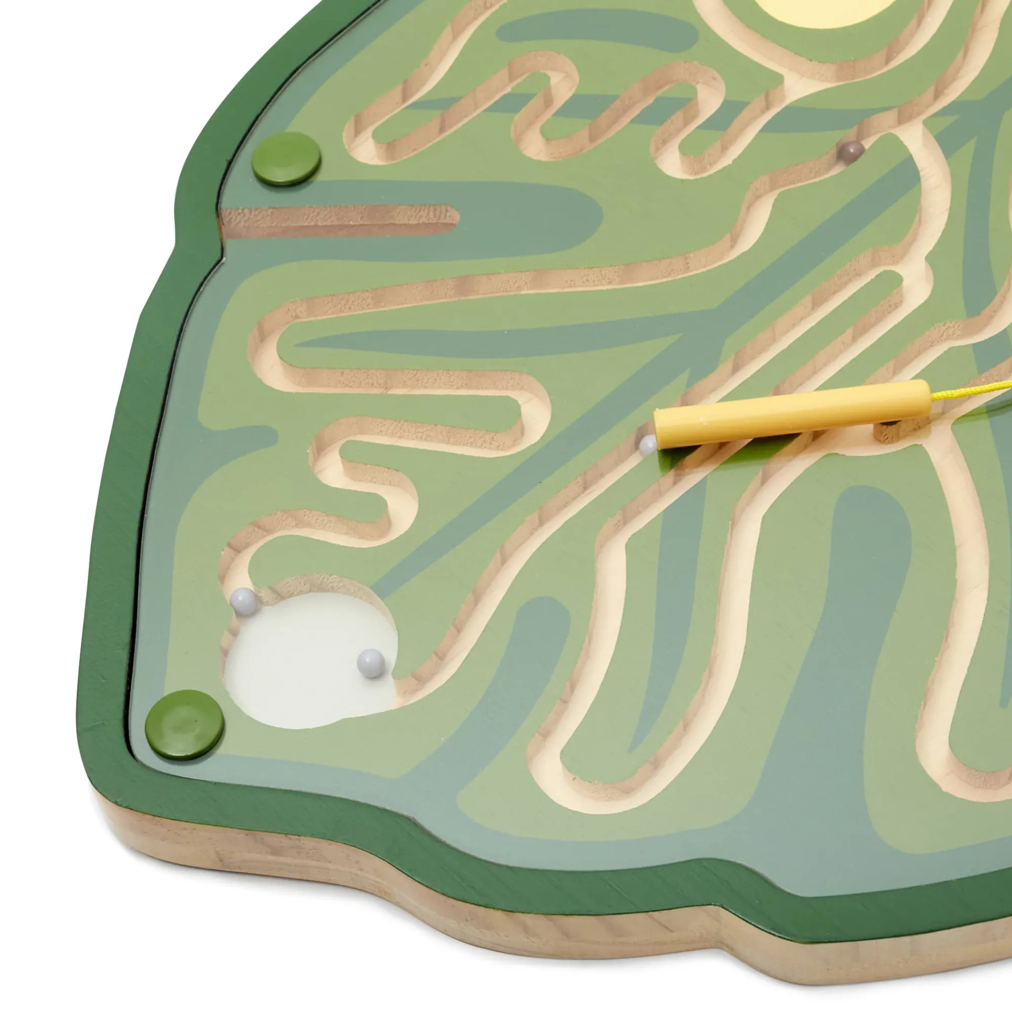 Guidecraft Nature's Paths Magnetic Leaf Mazes: Set of 3* Early Learning Skill Builders|Nature-Inspired Toys
