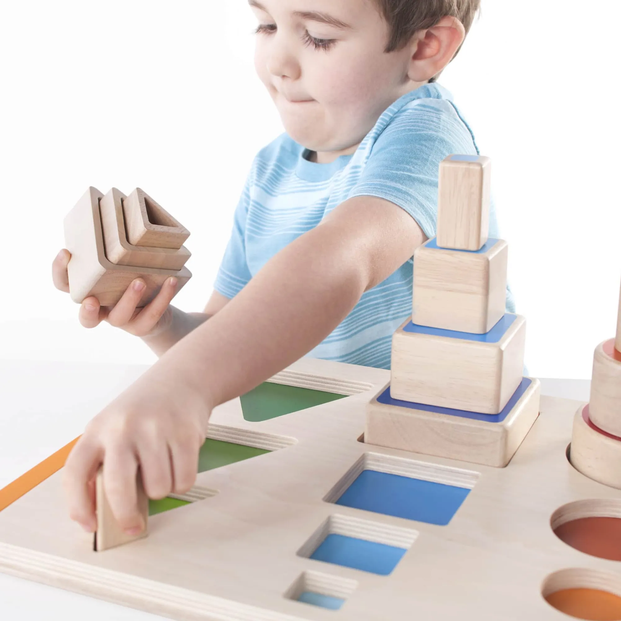 Guidecraft Nest and Stack Shapes* Early Learning Skill Builders
