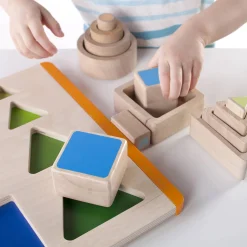 Guidecraft Nest and Stack Shapes* Early Learning Skill Builders
