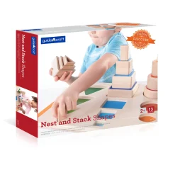 Guidecraft Nest and Stack Shapes* Early Learning Skill Builders