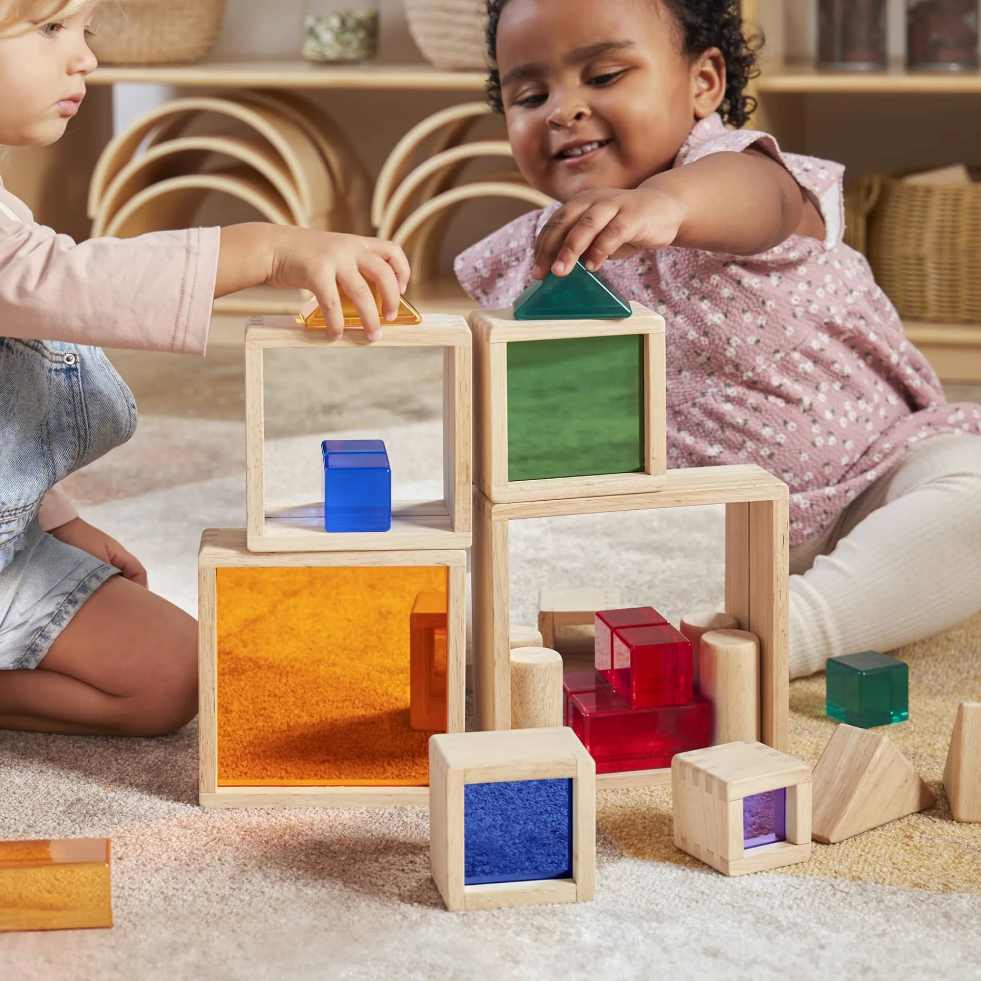 Guidecraft Nesting Pyramid Mirror Set* Stem Toys