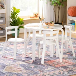 Guidecraft Nordic Table and 4 Chairs Set*Kids Kids' Desks, Tables And Chairs