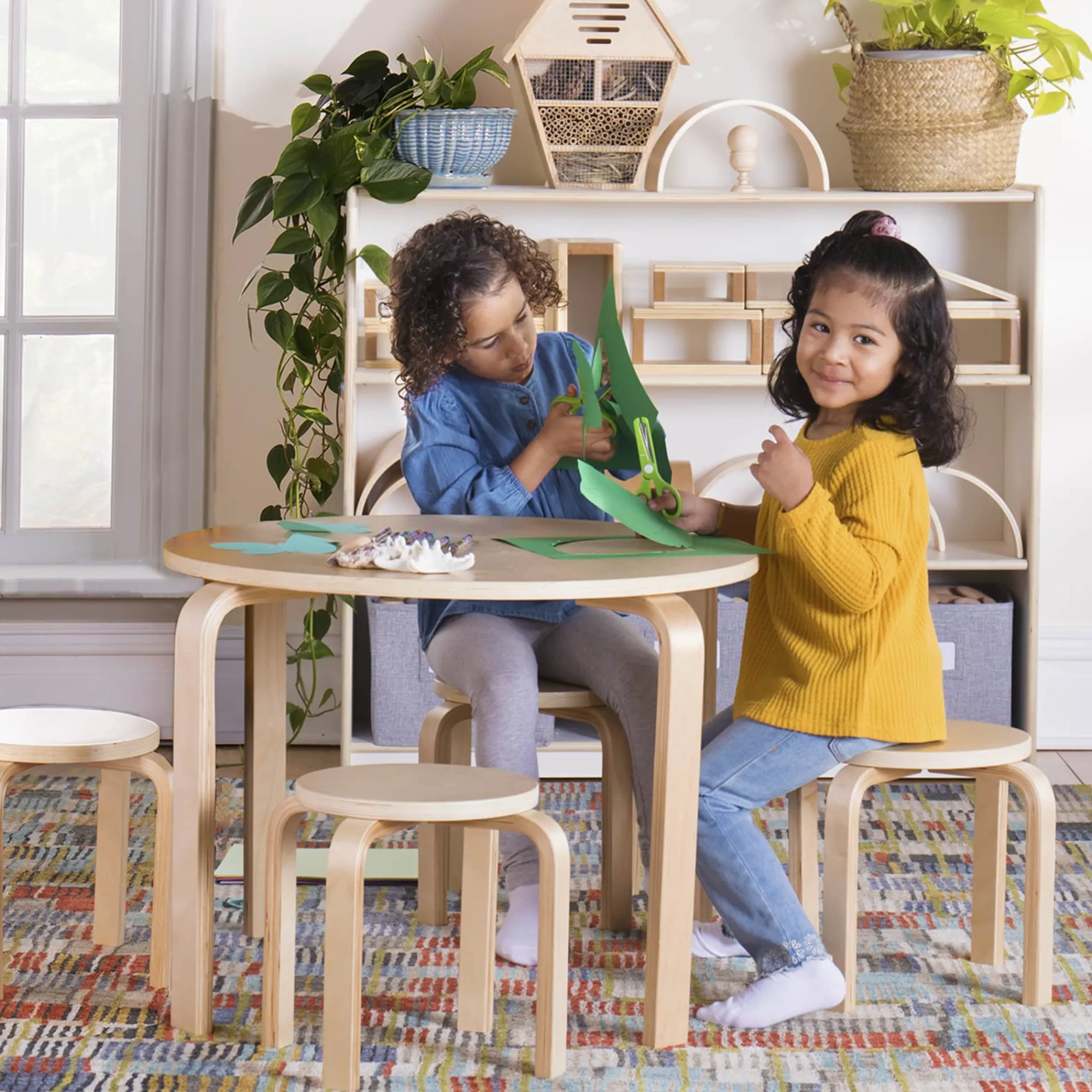 Guidecraft Nordic Toddler Table and Stool Set*Kids Kids' Desks, Tables And Chairs
